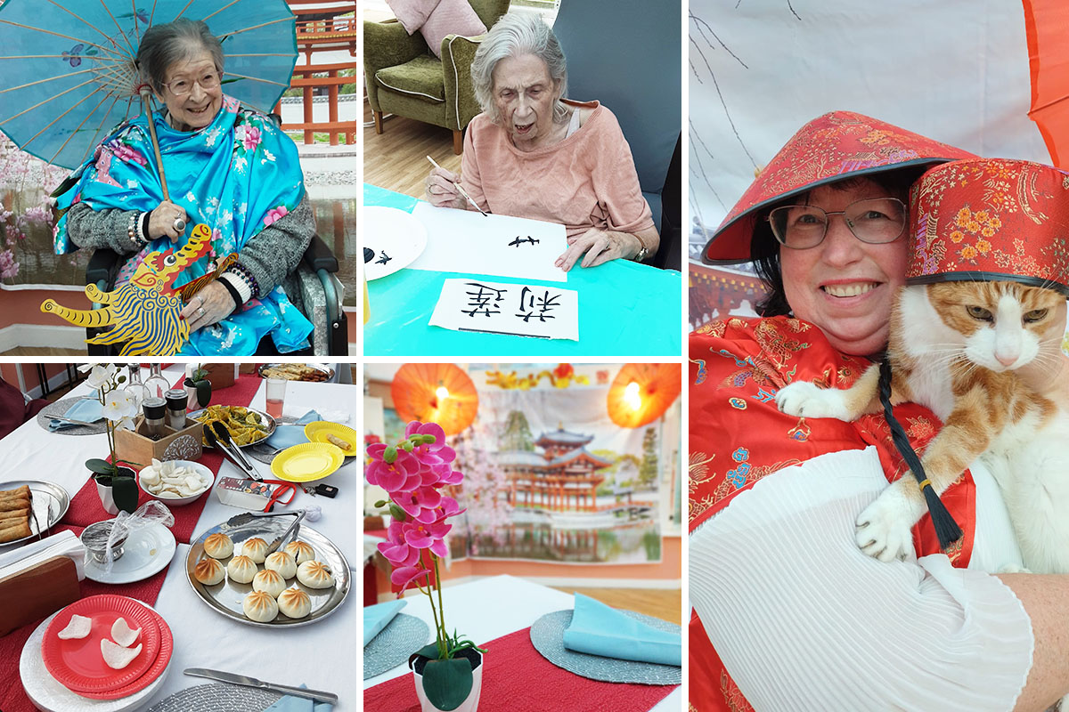 Loose Valley Care Home celebrating Chinese New Year