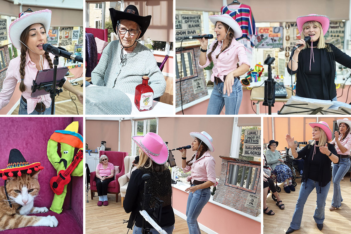 Caz and Ellie’s Country Legends bring the Wild West to Loose Valley Care Home