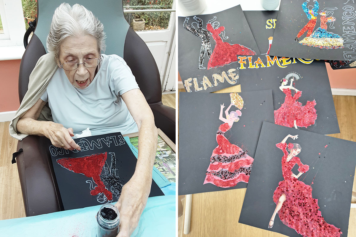 Exploring the world through art at Loose Valley Care Home