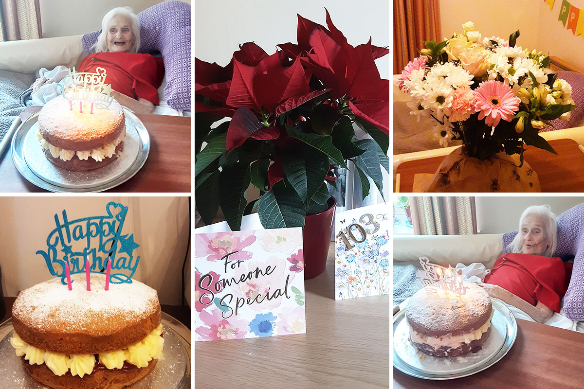 Molly Celebrates Her 103rd Birthday at Loose Valley Care Home