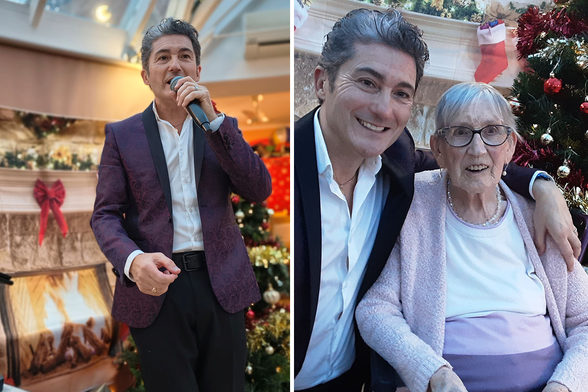 Loose Valley Care Home sparkles with Christmas time music and dance