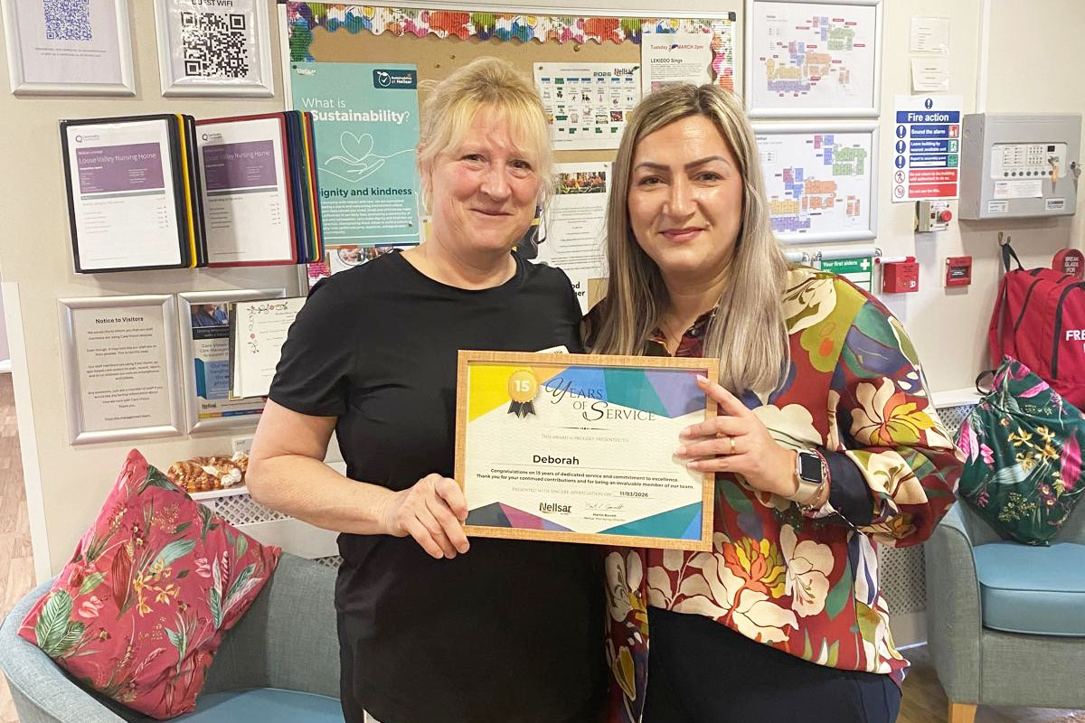 Celebrating 15 years of service at Loose Valley Care Home