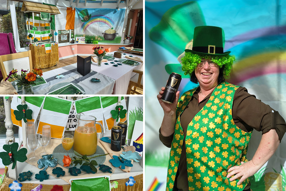 St Patrick’s Day fun and Nutrition & Hydration Week at Loose Valley Care Home
